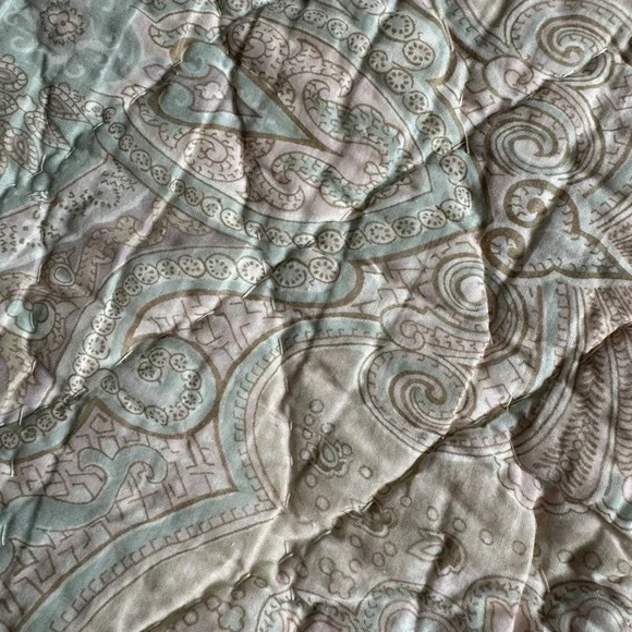 Pottery Barn Aubrey Paisley Full/Queen Quilt With 2 Standard Shams - Picture 4 of 10